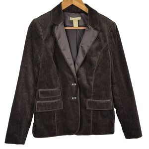 NWT Joan Vass Women Corduroy Blazer Sz 6 Classic Preppy Kensington Cotton Acade